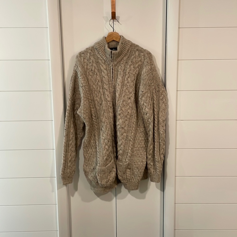 Aran Irish wool sweater
